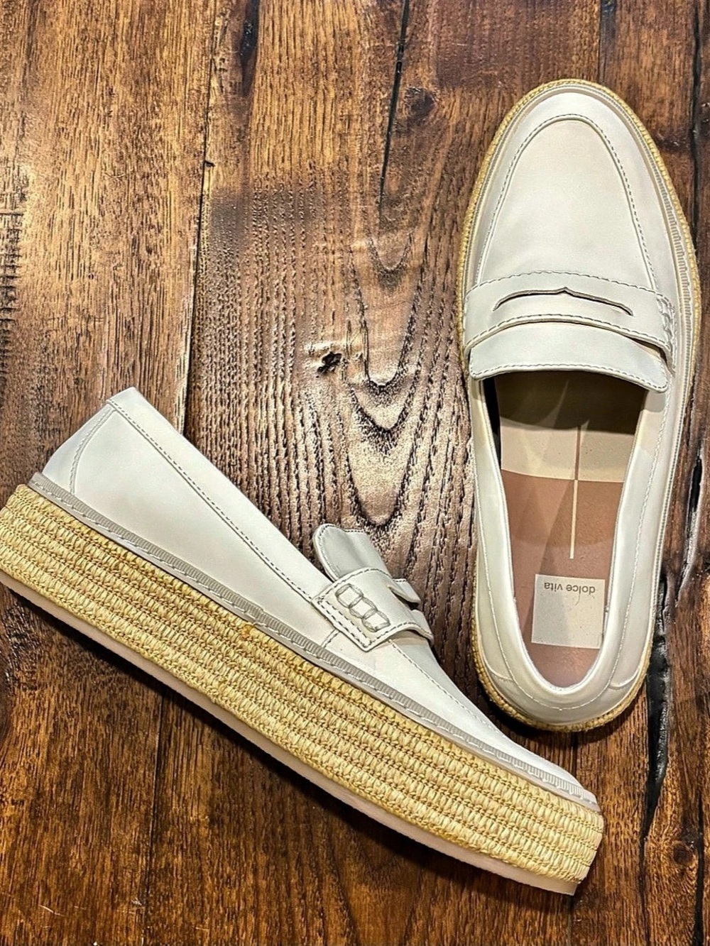 Dolce Vita Cream Loafers—New